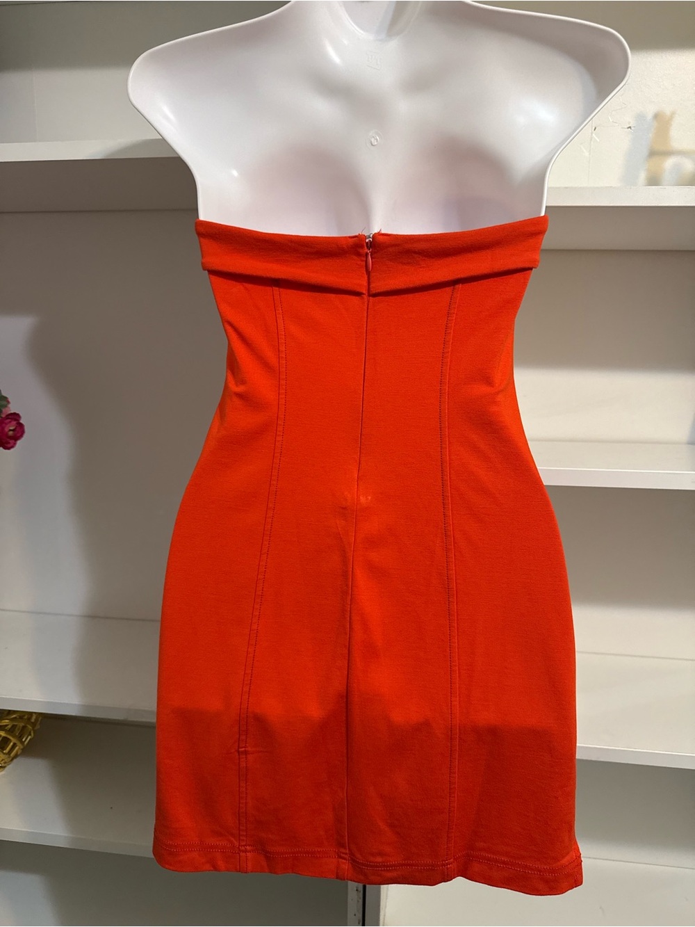 URBAN OUTFITTERS ORANGE STRAPLESS DRESS SP - Picture 10 of 10